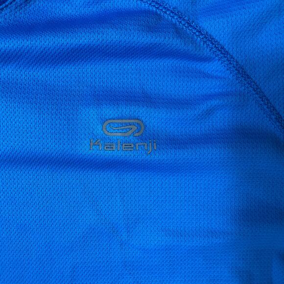 Kalenji Decathlon Creation Running Cycling Shirt Bright Blue Sport Tech Fabric - Picture 3 of 8